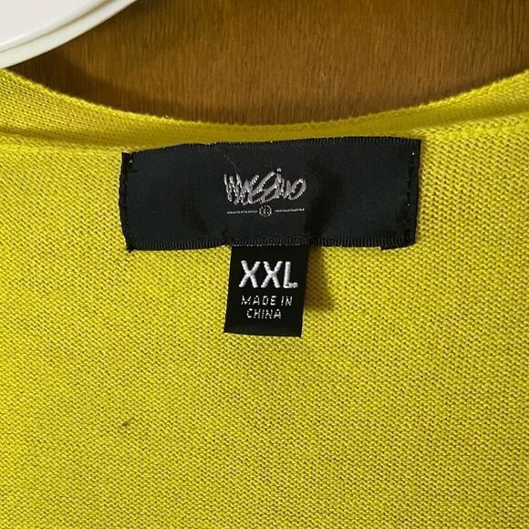 MOSSIMO Supply Co academia yellow v neck button front bolero short cardigan - Picture 2 of 6